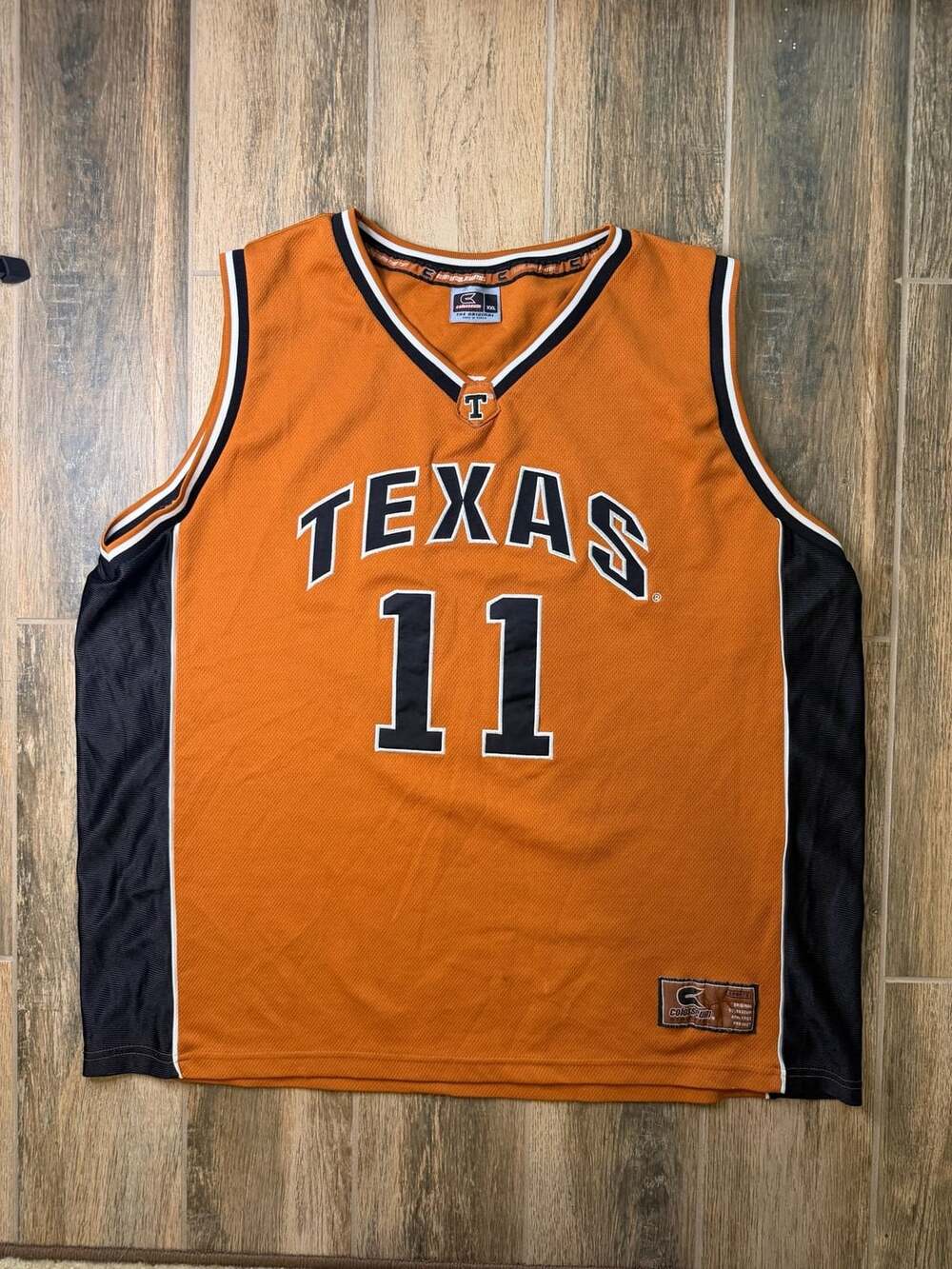 VTG University Of Texas Longhorns Basketball Jersey XL Orange #11 Colosseum NCAA